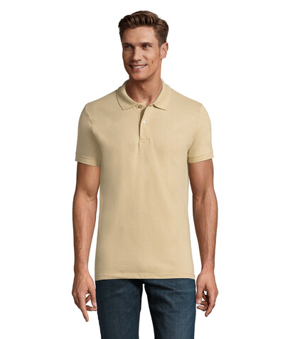 PERFECT MEN Polo 180g - Sand bedrucken, Art.-Nr. S11346-SA-XXL PERFECT MEN Polo 180g - Sand bedrucken, Art.-Nr. S11346-SA-XXL