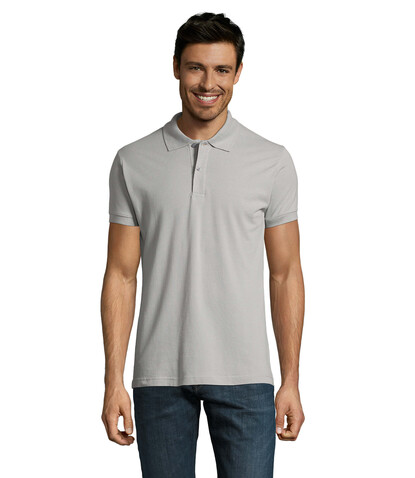 PERFECT MEN Polo 180g - Pure Grey bedrucken, Art.-Nr. S11346-PG-M PERFECT MEN Polo 180g - Pure Grey bedrucken, Art.-Nr. S11346-PG-M