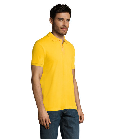PERFECT MEN Polo 180g - Gold bedrucken, Art.-Nr. S11346-GO-M
