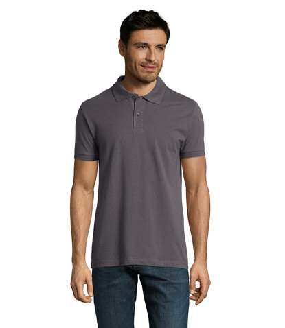 PERFECT MEN Polo 180g - Dunkelgrau bedrucken, Art.-Nr. S11346-DG-XL PERFECT MEN Polo 180g - Dunkelgrau bedrucken, Art.-Nr. S11346-DG-XL