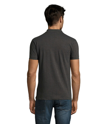 PERFECT MEN Polo 180g - Charcoal Melange bedrucken, Art.-Nr. S11346-CE-S PERFECT MEN Polo 180g - Charcoal Melange bedrucken, Art.-Nr. S11346-CE-S