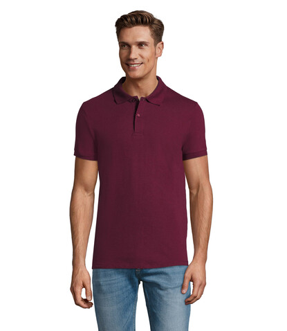 PERFECT MEN Polo 180g - Burgundy bedrucken, Art.-Nr. S11346-BG-XXL