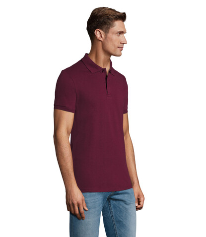 PERFECT MEN Polo 180g - Burgundy bedrucken, Art.-Nr. S11346-BG-XXL