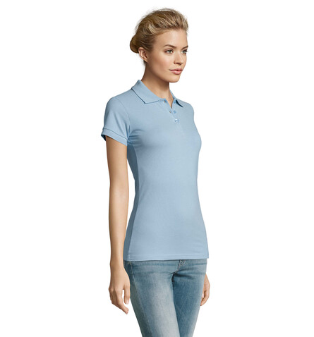 PERFECT DAMEN POLO 180g - Sky Blue Pique bedrucken, Art.-Nr. S11347-SP-M PERFECT DAMEN POLO 180g - Sky Blue Pique bedrucken, Art.-Nr. S11347-SP-M