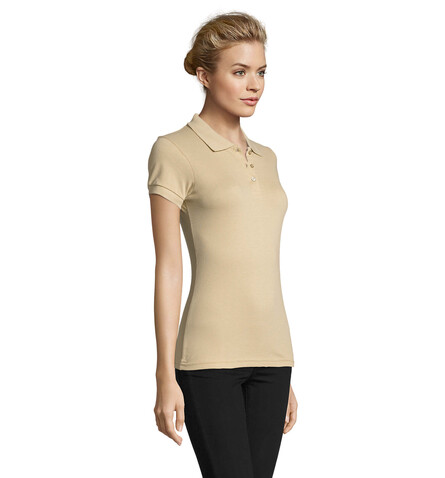 PERFECT DAMEN POLO 180g - Sand bedrucken, Art.-Nr. S11347-SA-L PERFECT DAMEN POLO 180g - Sand bedrucken, Art.-Nr. S11347-SA-L