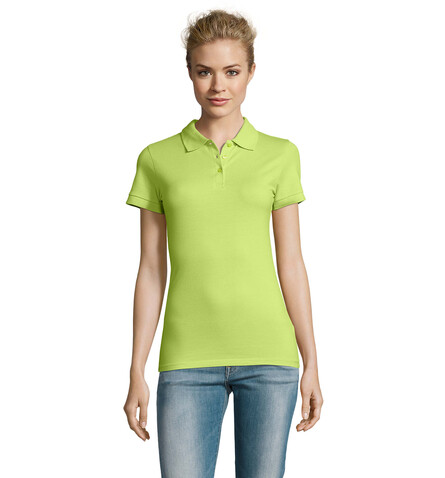 PERFECT DAMEN POLO 180g - Apple Green bedrucken, Art.-Nr. S11347-AG-S PERFECT DAMEN POLO 180g - Apple Green bedrucken, Art.-Nr. S11347-AG-S