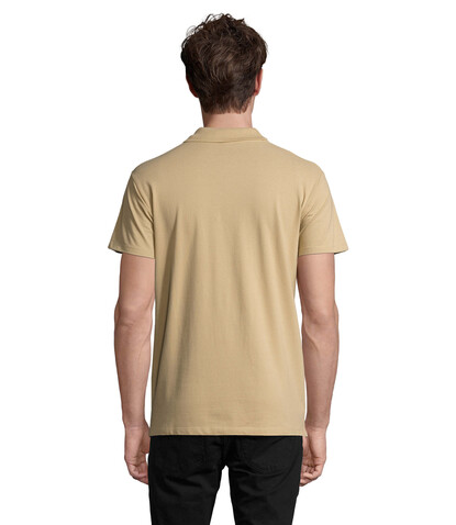 SPRING II MEN Polo 210g - Sand bedrucken, Art.-Nr. S11362-SA-S