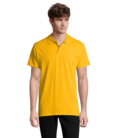 SPRING II MEN Polo 210g - Gold bedrucken, Art.-Nr. S11362-GO-XXL