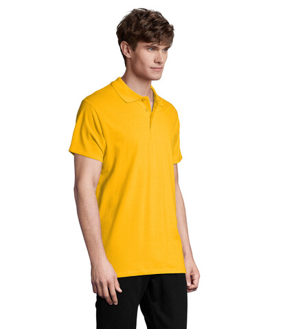 SPRING II MEN Polo 210g - Gold bedrucken, Art.-Nr. S11362-GO-XXL