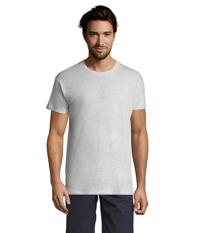 REGENT Uni T-Shirt 150g - Ash bedrucken, Art.-Nr. S11380-AS-4XL