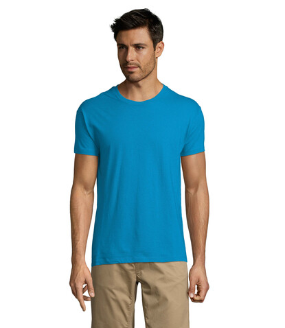 REGENT Uni T-Shirt 150g - Aqua bedrucken, Art.-Nr. S11380-AQ-XS