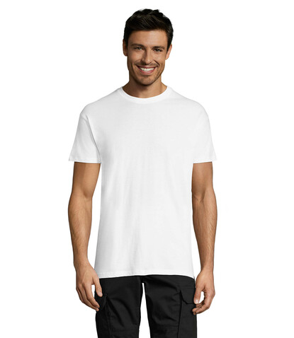 REGENT Uni T-Shirt 150g - White bedrucken, Art.-Nr. S11380-WH-3XL REGENT Uni T-Shirt 150g - White bedrucken, Art.-Nr. S11380-WH-3XL