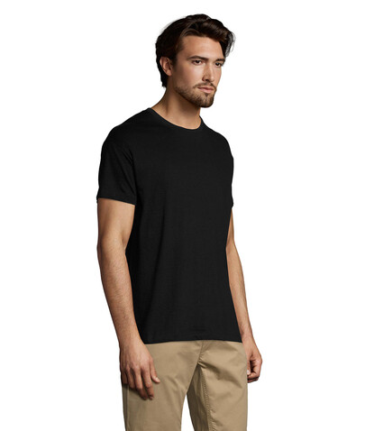REGENT Uni T-Shirt 150g - Deep Black bedrucken, Art.-Nr. S11380-DB-4XL