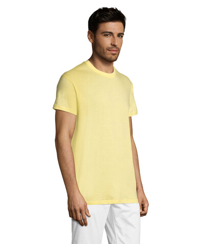 REGENT Uni T-Shirt 150g - Hellgelb bedrucken, Art.-Nr. S11380-PY-XS