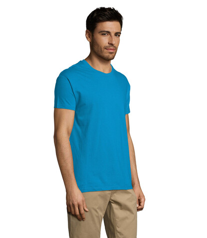 REGENT Uni T-Shirt 150g - Aqua bedrucken, Art.-Nr. S11380-AQ-XS