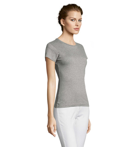 MISS DAMENT-SHIRT 150g - Graue Melange bedrucken, Art.-Nr. S11386-GM-XL MISS DAMENT-SHIRT 150g - Graue Melange bedrucken, Art.-Nr. S11386-GM-XL