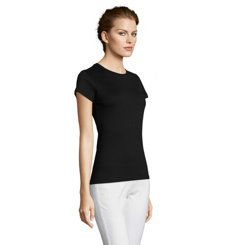 MISS DAMENT-SHIRT 150g - Deep Black bedrucken, Art.-Nr. S11386-DB-XL MISS DAMENT-SHIRT 150g - Deep Black bedrucken, Art.-Nr. S11386-DB-XL