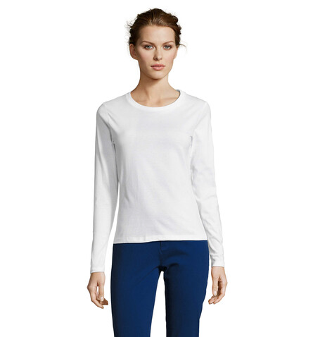 MAJESTIC DAMENT-SHIRT 150g - White bedrucken, Art.-Nr. S11425-WH-XXL MAJESTIC DAMENT-SHIRT 150g - White bedrucken, Art.-Nr. S11425-WH-XXL