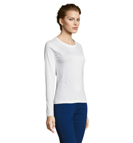 MAJESTIC DAMENT-SHIRT 150g - White bedrucken, Art.-Nr. S11425-WH-XXL MAJESTIC DAMENT-SHIRT 150g - White bedrucken, Art.-Nr. S11425-WH-XXL