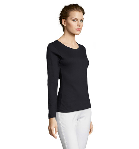 MAJESTIC DAMENT-SHIRT 150g - Navy bedrucken, Art.-Nr. S11425-NY-L MAJESTIC DAMENT-SHIRT 150g - Navy bedrucken, Art.-Nr. S11425-NY-L