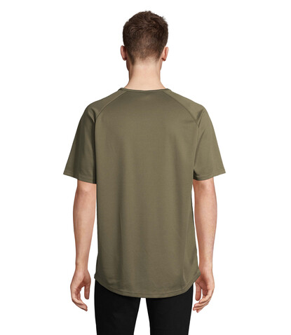 SPORTY MEN T-Shirt - Army bedrucken, Art.-Nr. S11939-AR-3XL