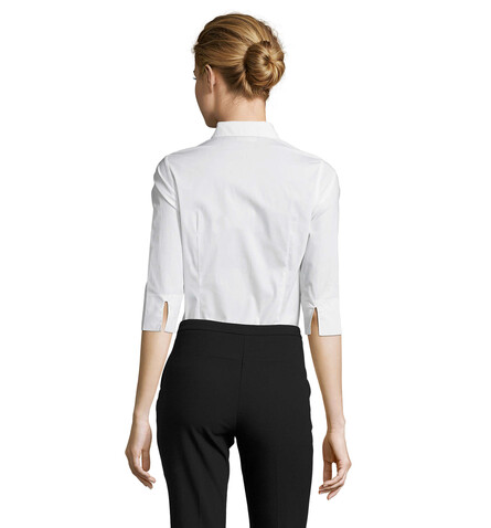 EFFECT STRETCH WOMEN SHIRT - White bedrucken, Art.-Nr. S17010-WH-XL EFFECT STRETCH WOMEN SHIRT - White bedrucken, Art.-Nr. S17010-WH-XL