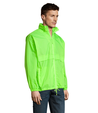 SURF Unisex Windbreaker - Neon Lime bedrucken, Art.-Nr. S32000-NL-L SURF Unisex Windbreaker - Neon Lime bedrucken, Art.-Nr. S32000-NL-L