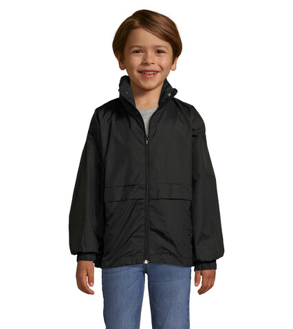 SURF KIDS WINDBREAKER 210g - Schwarz bedrucken, Art.-Nr. S32300-BK-3XL SURF KIDS WINDBREAKER 210g - Schwarz bedrucken, Art.-Nr. S32300-BK-3XL