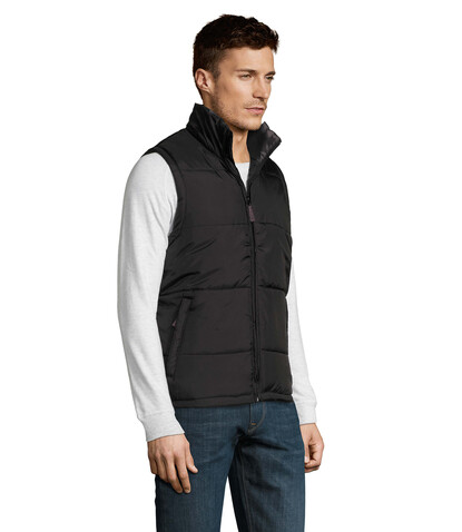 WARM MEN Bodywarmer - Schwarz bedrucken, Art.-Nr. S44002-BK-3XL