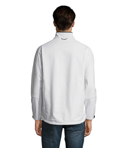 RELAX HERREN JACKE 340g - White bedrucken, Art.-Nr. S46600-WH-3XL