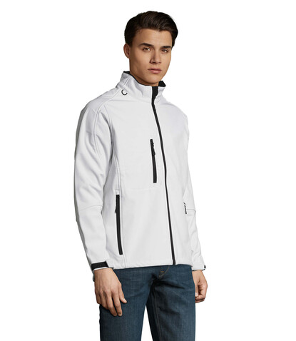 RELAX HERREN JACKE 340g - White bedrucken, Art.-Nr. S46600-WH-3XL