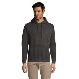 SNAKE Hoodie - Charcoal Melange bedrucken, Art.-Nr. S47101-CE-XXL