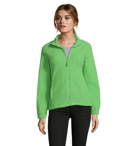 NORTH DAMEN FL JACKE  300g - Lime bedrucken, Art.-Nr. S54500-LM-XL