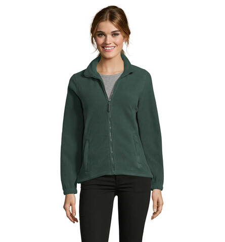 NORTH DAMEN FL JACKE  300g - Grün bedrucken, Art.-Nr. S54500-FI-XL