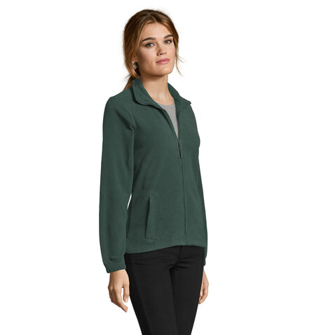 NORTH DAMEN FL JACKE  300g - Grün bedrucken, Art.-Nr. S54500-FI-XL