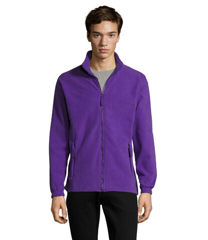NORTH MEN Fleece-Jacke - Dark Purple bedrucken, Art.-Nr. S55000-DA-XXL NORTH MEN Fleece-Jacke - Dark Purple bedrucken, Art.-Nr. S55000-DA-XXL