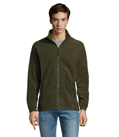 NORTH MEN Fleece-Jacke - Army bedrucken, Art.-Nr. S55000-AR-L NORTH MEN Fleece-Jacke - Army bedrucken, Art.-Nr. S55000-AR-L