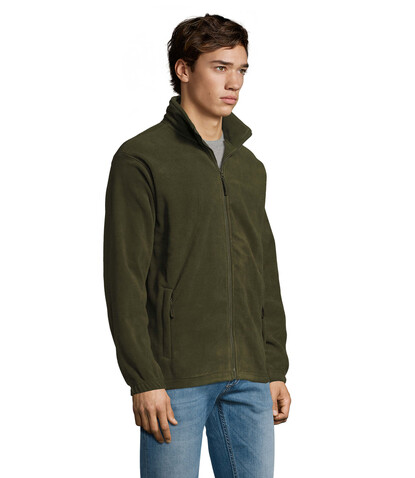 NORTH MEN Fleece-Jacke - Army bedrucken, Art.-Nr. S55000-AR-L NORTH MEN Fleece-Jacke - Army bedrucken, Art.-Nr. S55000-AR-L