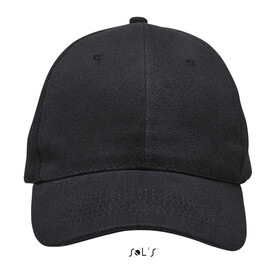 BUFFALO SIX PANEL CAP - Carbon-Grau bedrucken, Art.-Nr. S88100-GC-M