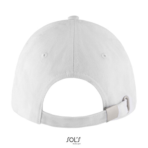 BUFFALO SIX PANEL CAP - White/French Navy bedrucken, Art.-Nr. S88100-FV-M BUFFALO SIX PANEL CAP - White/French Navy bedrucken, Art.-Nr. S88100-FV-M