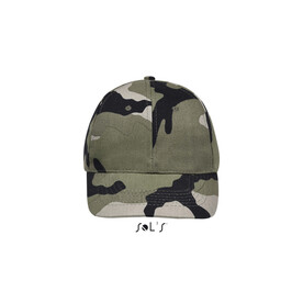 BUFFALO SIX PANEL CAP - Camo bedrucken, Art.-Nr. S88100-CA-M