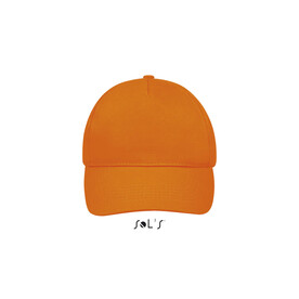 SUNNY FIVE PANEL CAP 180g - Orange bedrucken, Art.-Nr. S88110-OR-M