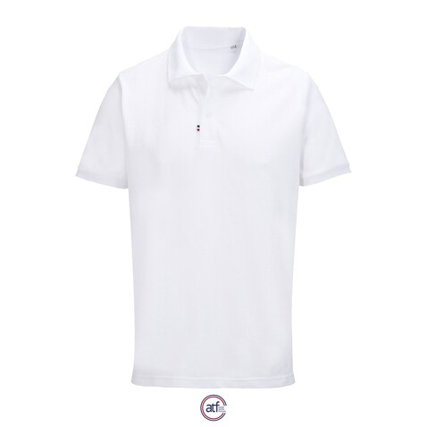 PIERROT Polo Unisex - White bedrucken, Art.-Nr. A04330-WH-M PIERROT Polo Unisex - White bedrucken, Art.-Nr. A04330-WH-M
