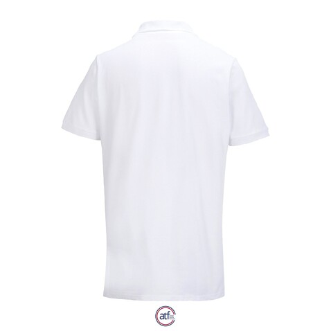 PIERROT Polo Unisex - White bedrucken, Art.-Nr. A04330-WH-M PIERROT Polo Unisex - White bedrucken, Art.-Nr. A04330-WH-M