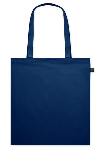 Einkaufstasche Fairtrade 140g - Blau bedrucken, Art.-Nr. MO2098-04 Einkaufstasche Fairtrade 140g - Blau bedrucken, Art.-Nr. MO2098-04