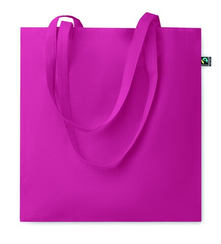 Einkaufstasche Fairtrade 140g - Fuchsie bedrucken, Art.-Nr. MO2098-38