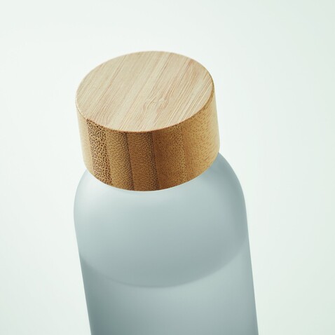 Glasflasche 500 ml - Transparent Grau bedrucken, Art.-Nr. MO2105-27 Glasflasche 500 ml - Transparent Grau bedrucken, Art.-Nr. MO2105-27