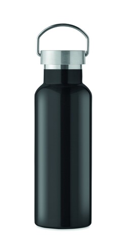 Doppelwandige Flasche 500 ml - Schwarz bedrucken, Art.-Nr. MO2107-03 Doppelwandige Flasche 500 ml - Schwarz bedrucken, Art.-Nr. MO2107-03