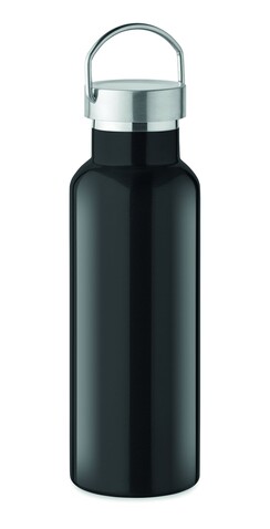 Doppelwandige Flasche 500 ml - Schwarz bedrucken, Art.-Nr. MO2107-03 Doppelwandige Flasche 500 ml - Schwarz bedrucken, Art.-Nr. MO2107-03