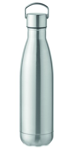 Doppelwandige Flasche 500 ml - Mattsilber bedrucken, Art.-Nr. MO2108-16 Doppelwandige Flasche 500 ml - Mattsilber bedrucken, Art.-Nr. MO2108-16